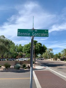 Bennie-Gonzales-Street Sign